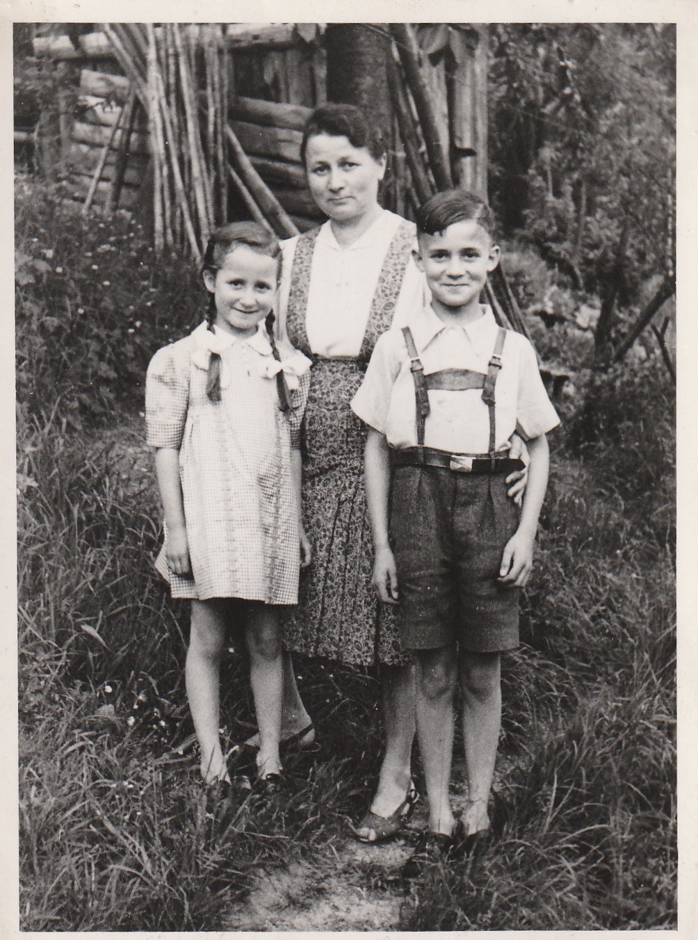 This photo of my brother, my mother and me, was taken shortly after the Second World War.